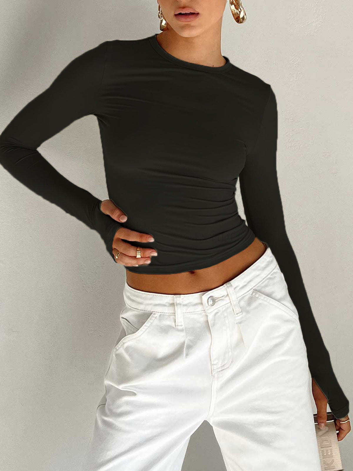 Semi-Sheer Crop Top
