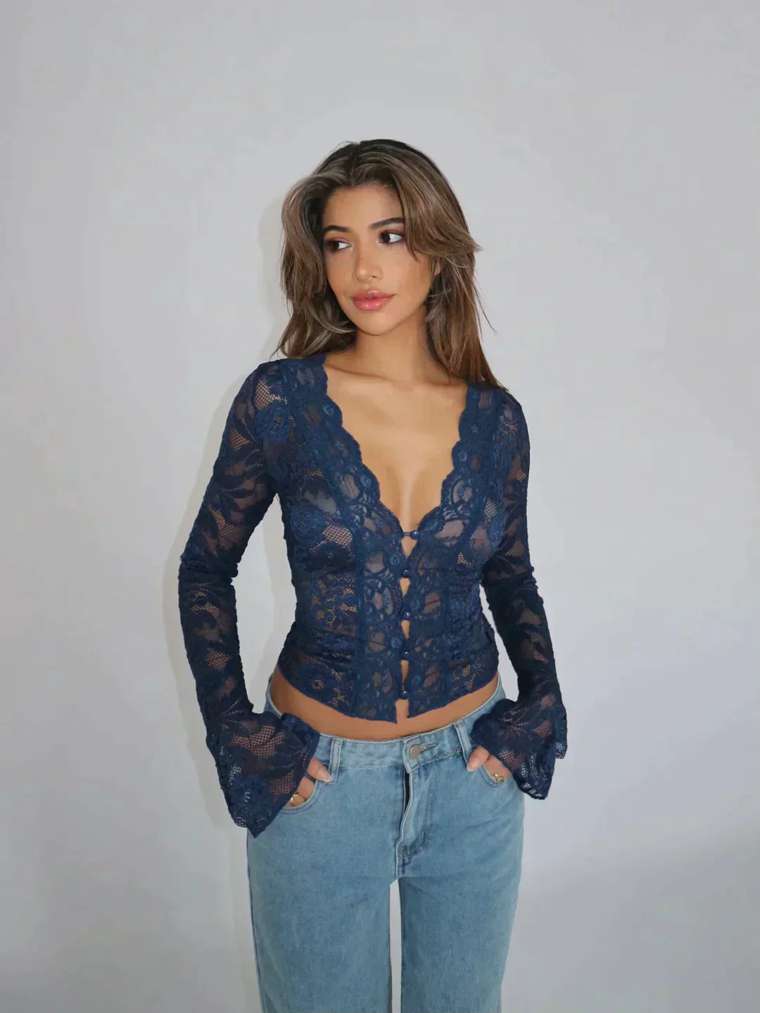 Refined Lace Blouse