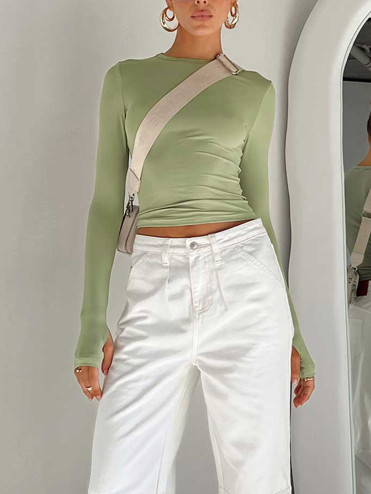 Semi-Sheer Crop Top