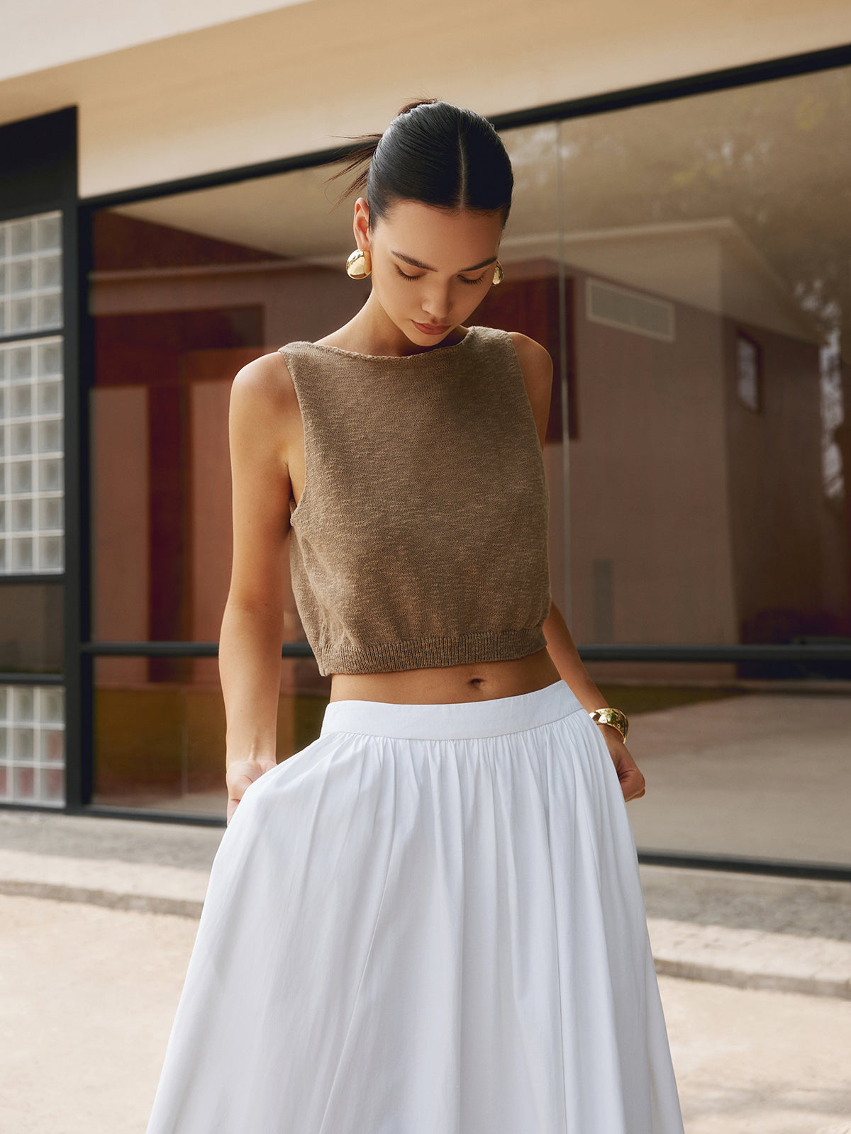 Cotton Blends Tank Top