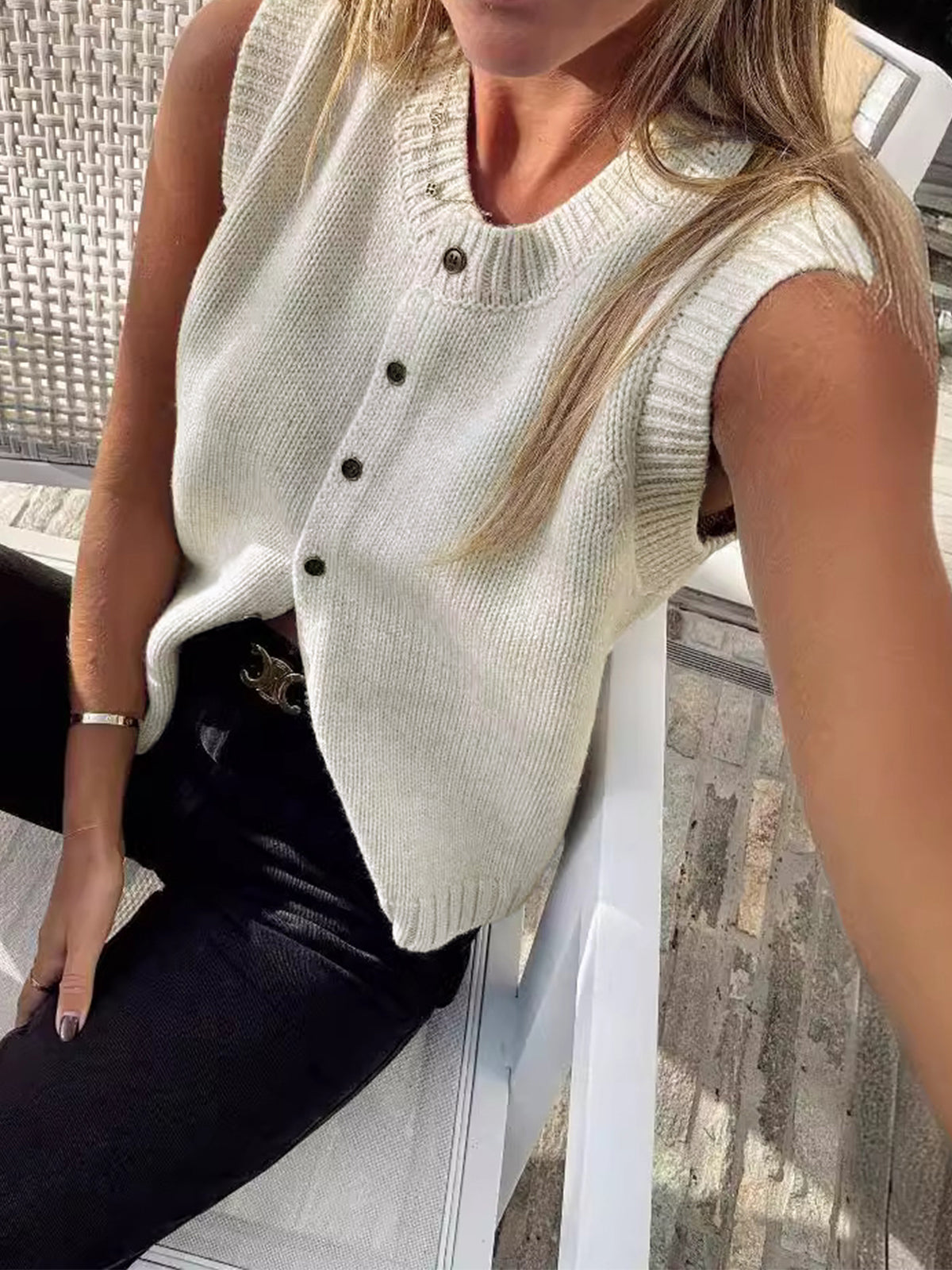Buttoned Bliss Vest