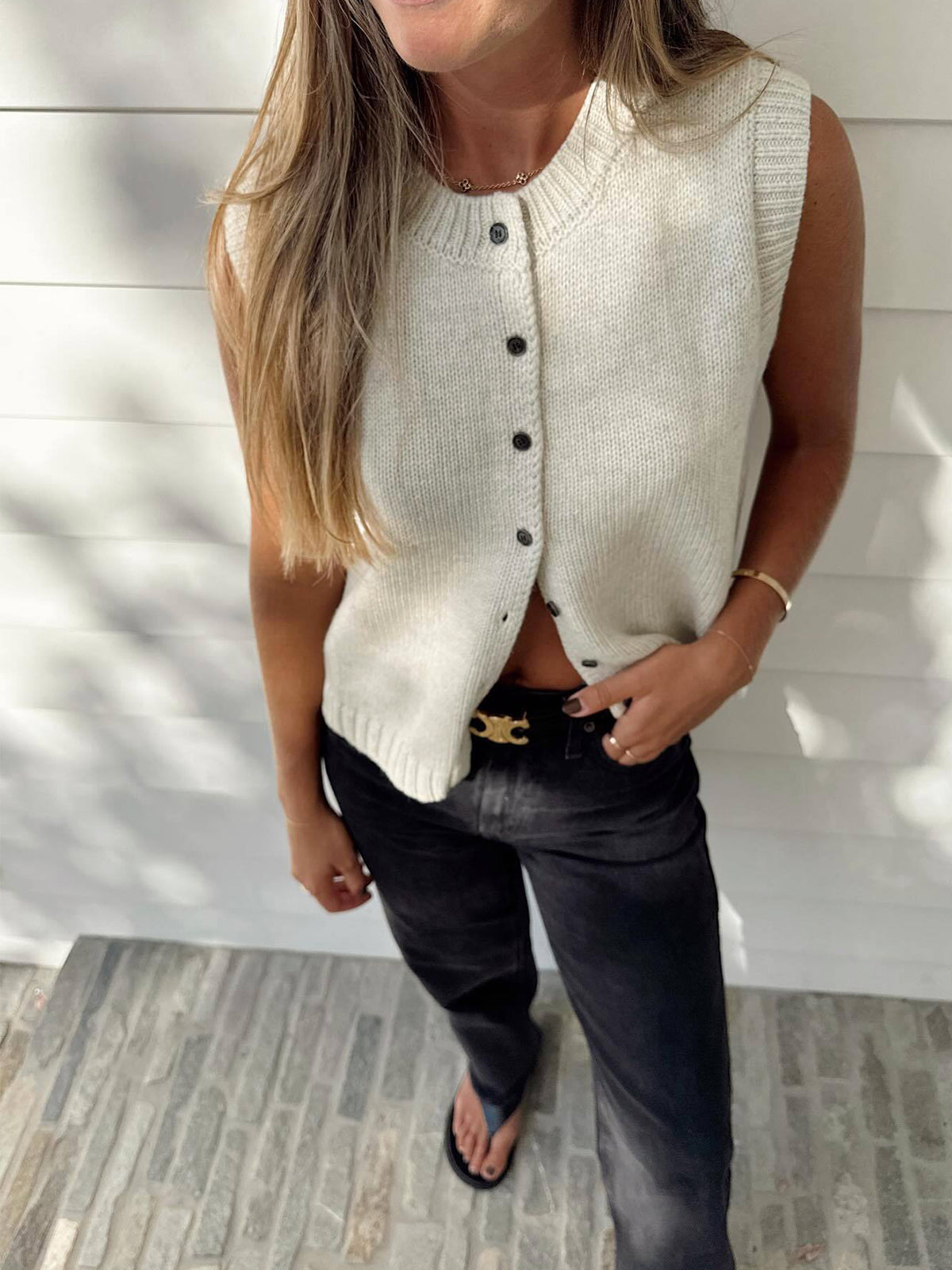 Buttoned Bliss Vest