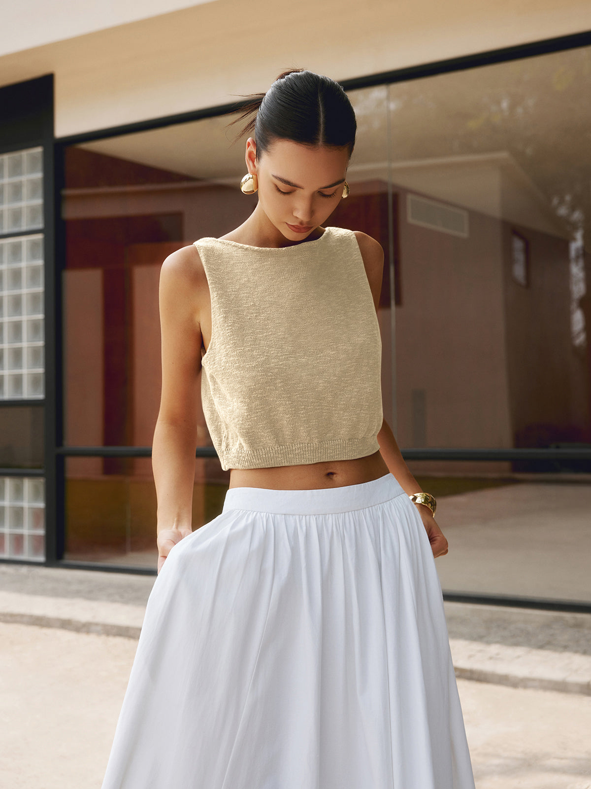 Cotton Blends Tank Top