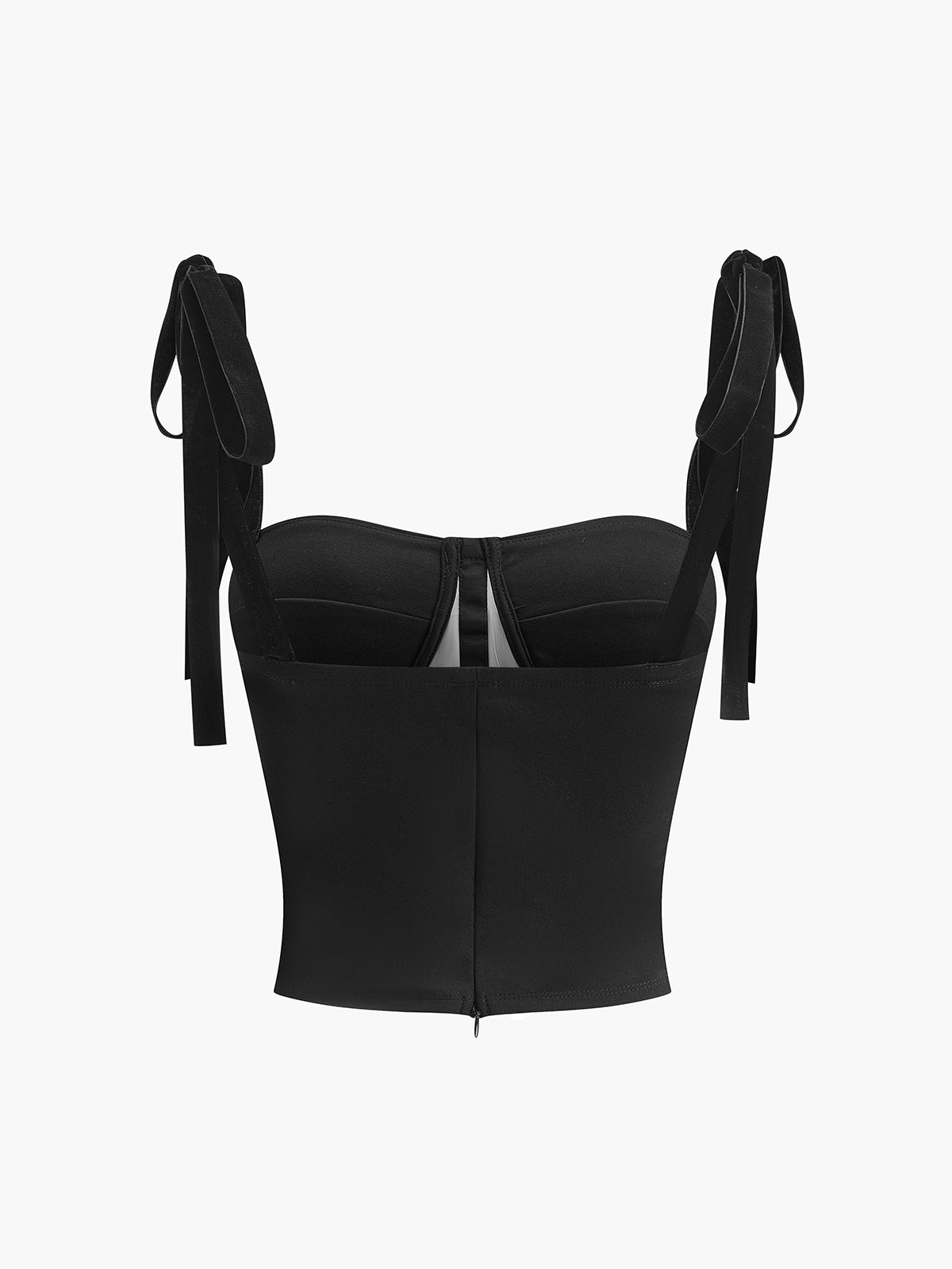 Tied Mesh Crop Top