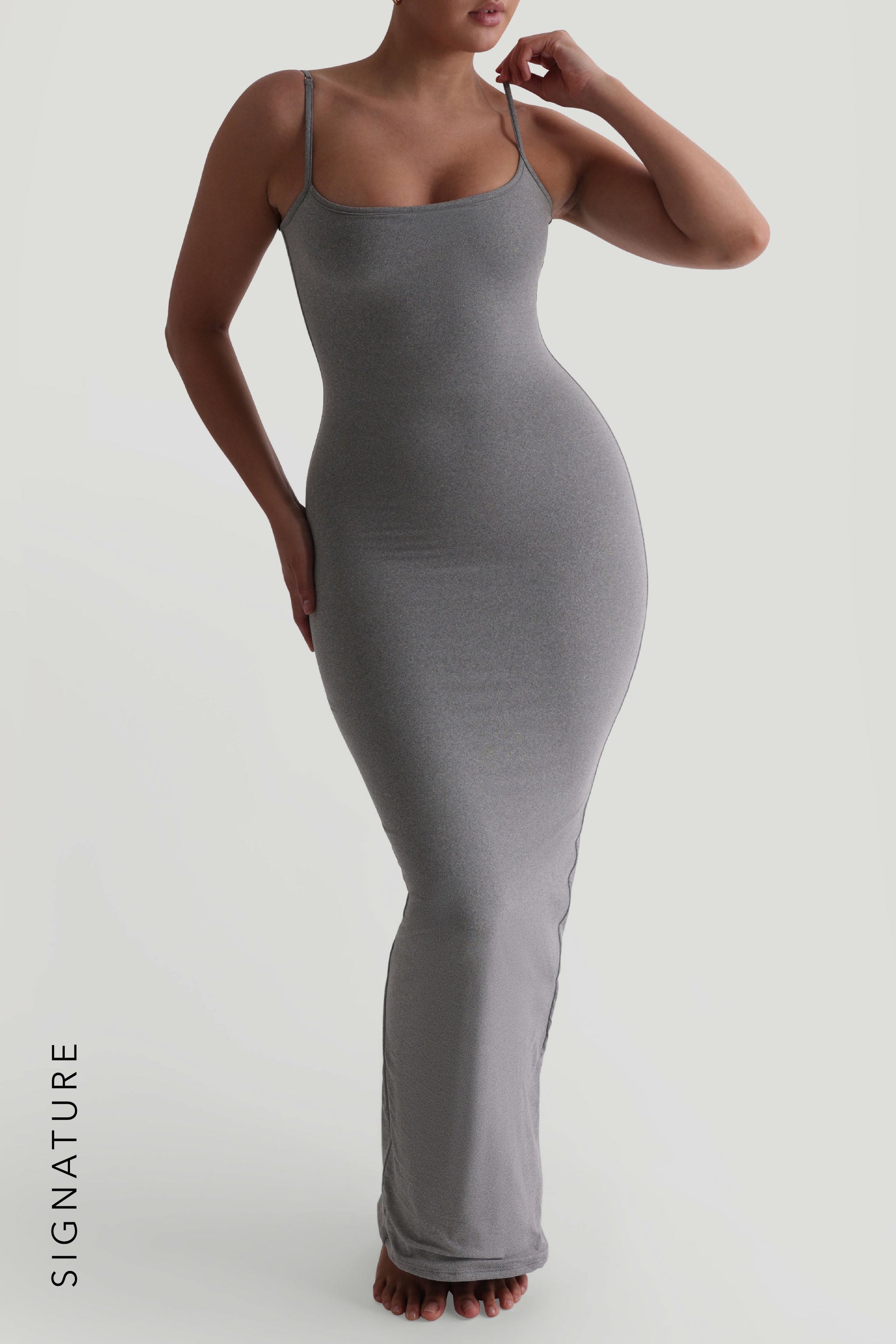 Light Gray Cami Maxi Dress